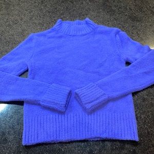 Purple mock neck sweater. Size small.